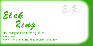 elek ring business card